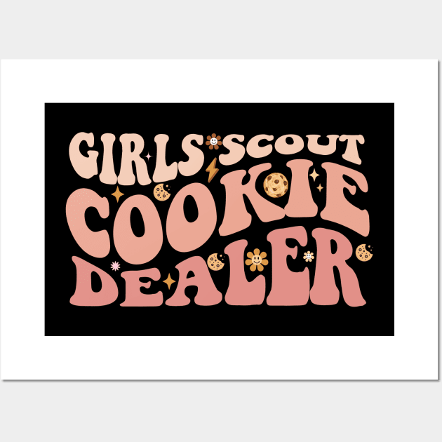 Girls Cookie Dealer Scout For Cookie scouting lover Women Wall Art by Emouran